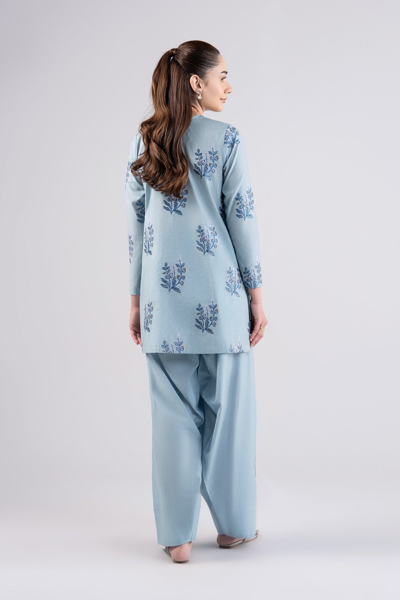 2 Pc Embroidered Jacquard Suit | MB-CS25-122