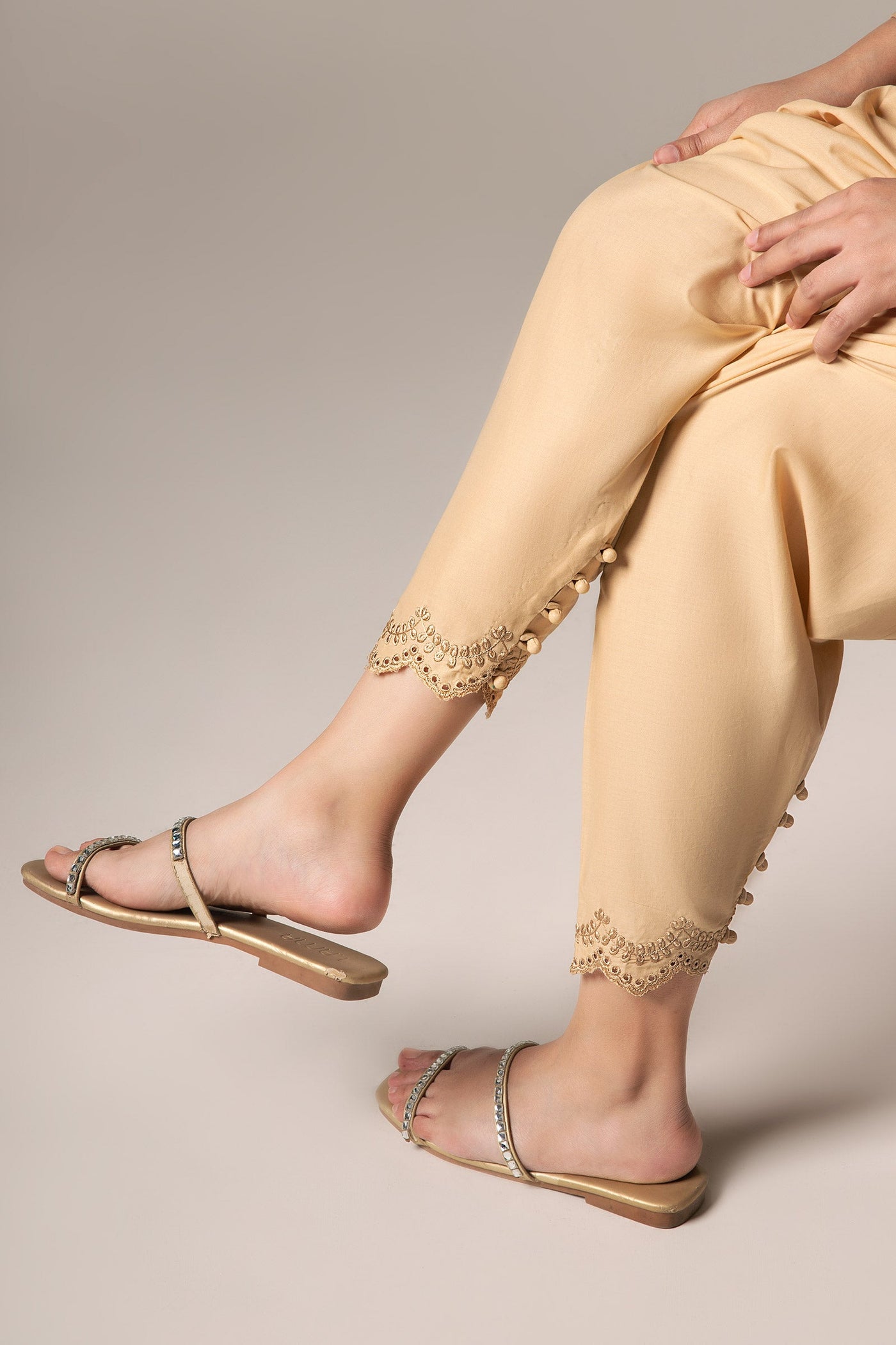 Embroidered Cambric Shalwar | MB-CS25-12