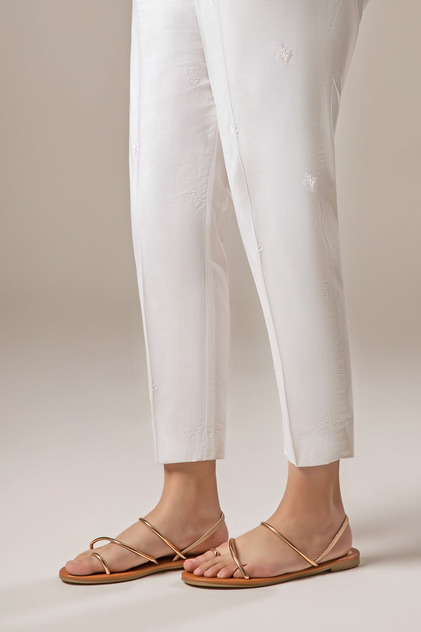 Embroidered Cambric Trouser | MB-CS25-22