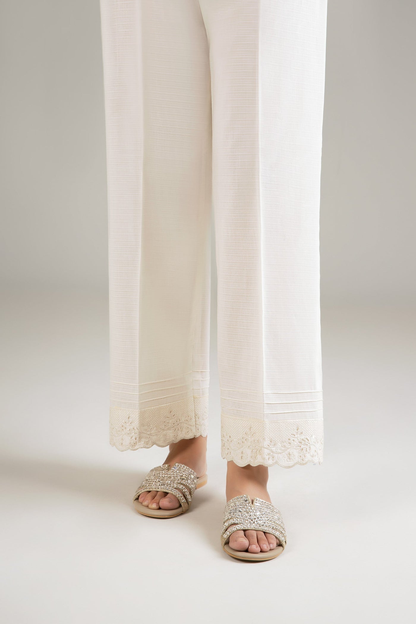 Embroidered Dobby Trouser | MB-CS25-23-A