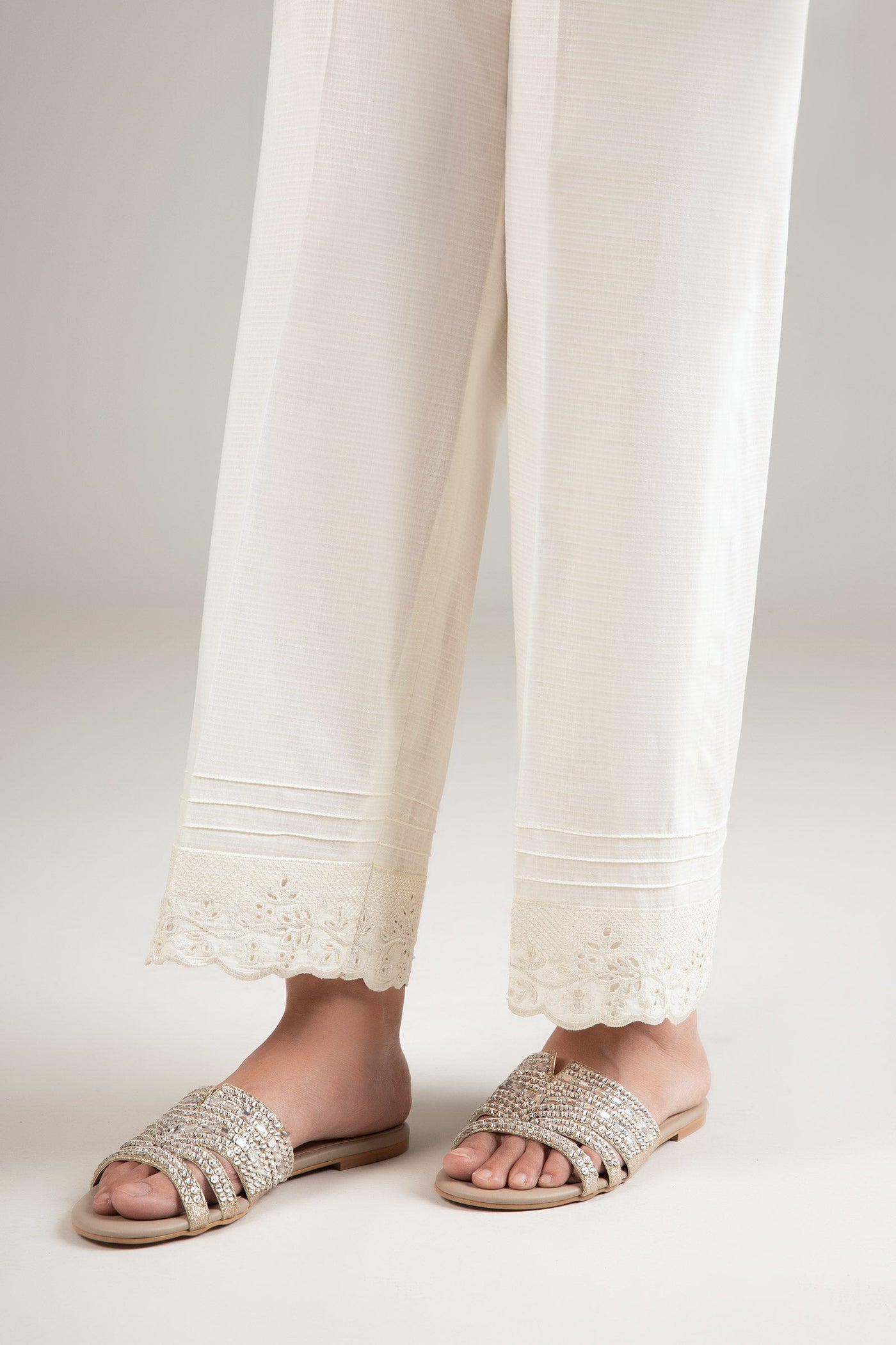 Embroidered Dobby Trouser | MB-CS25-23-A