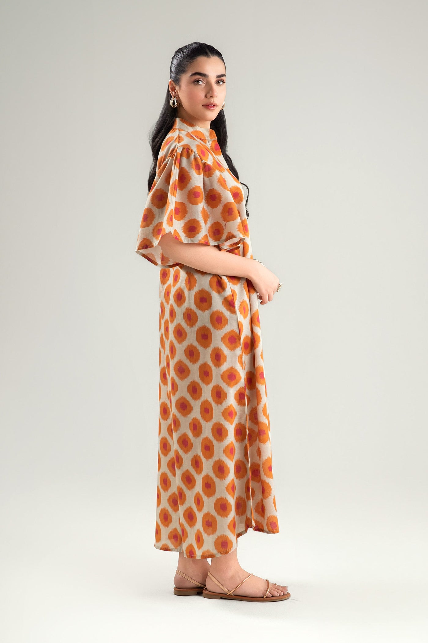 Printed Slub Lawn Tunic | MB-CS25-70