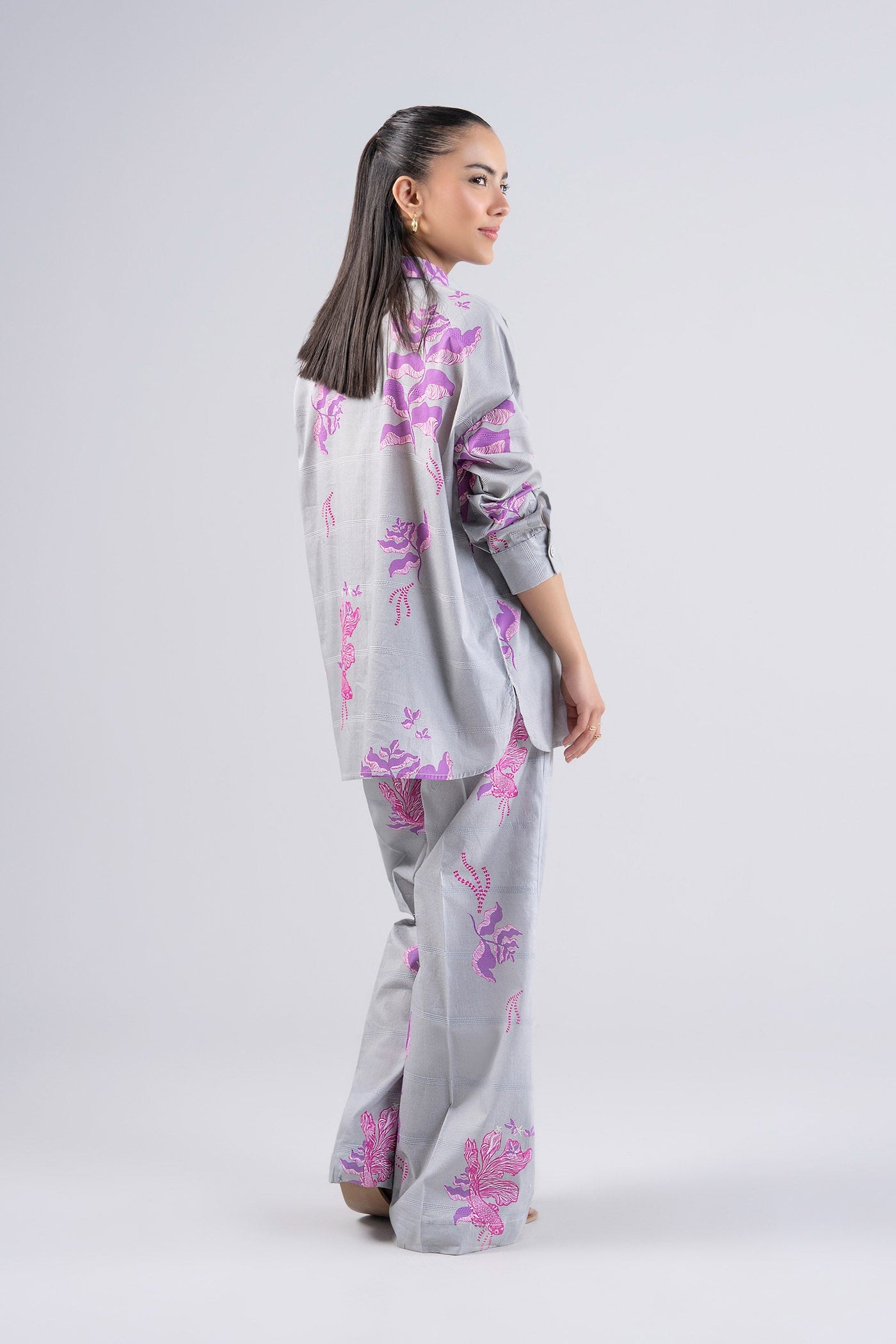 2 Pc Printed Textured Cotton Suit | MB-CS25-97