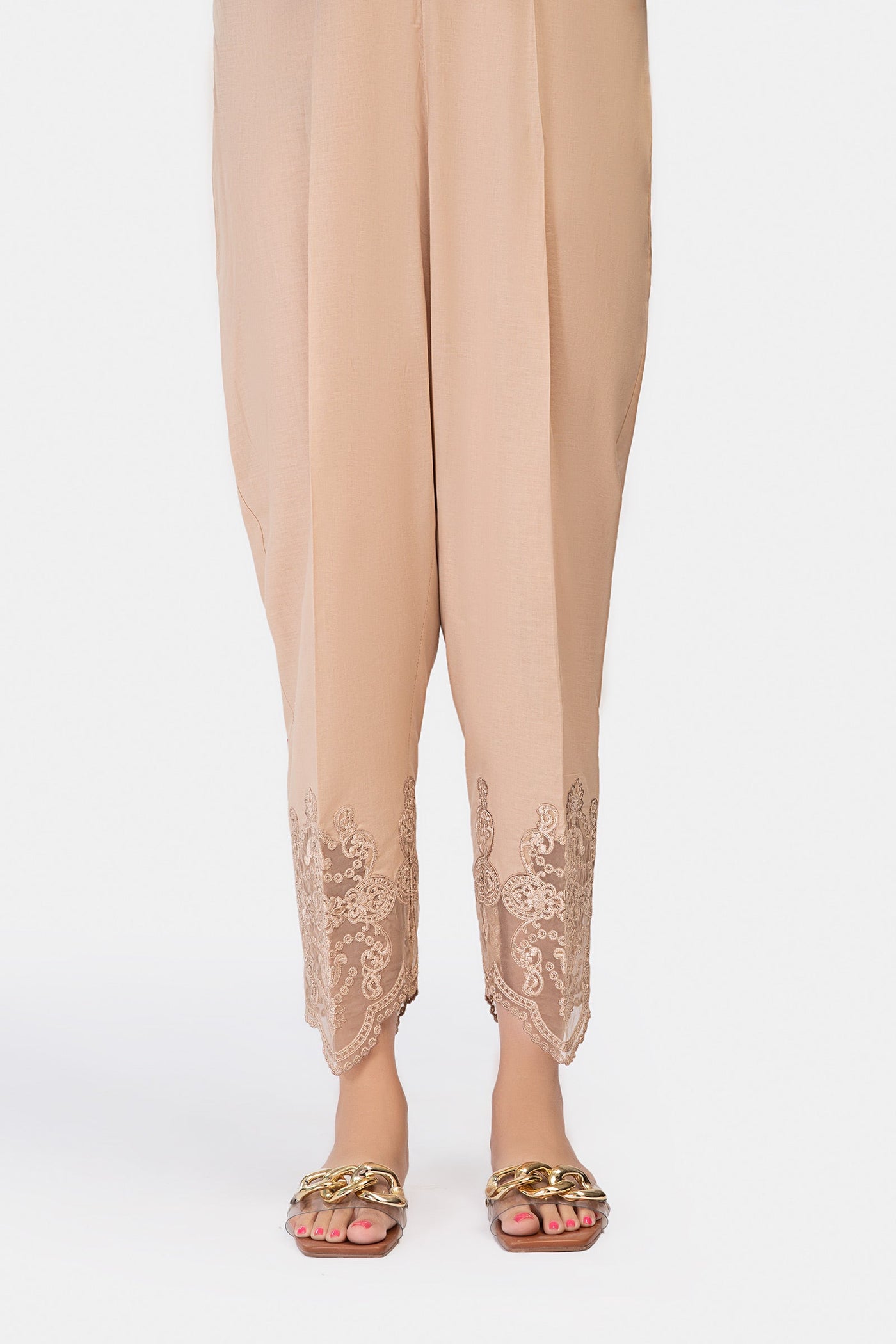 Embroidered Cambric Trouser | MB-EA23-164