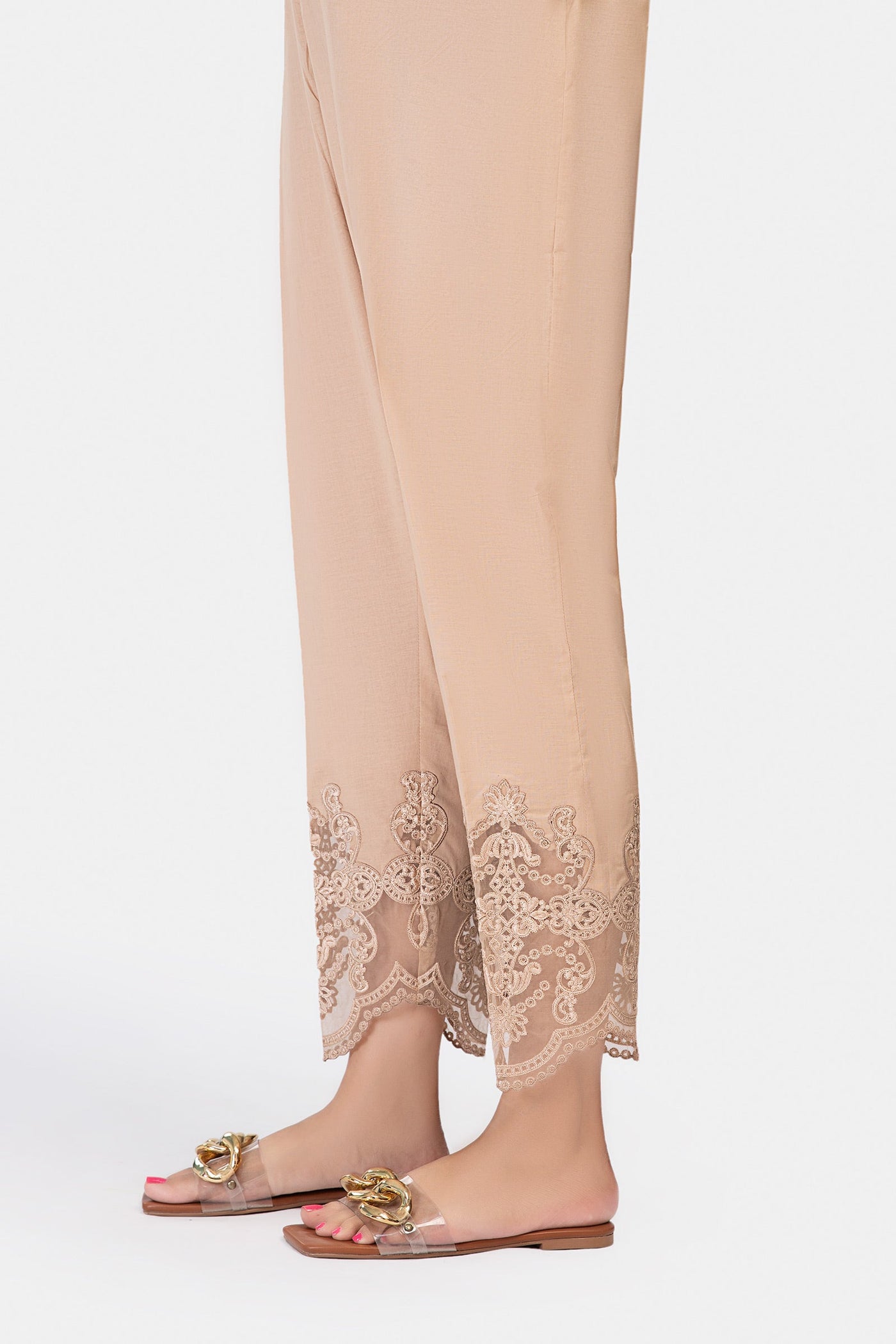 Embroidered Cambric Trouser | MB-EA23-164