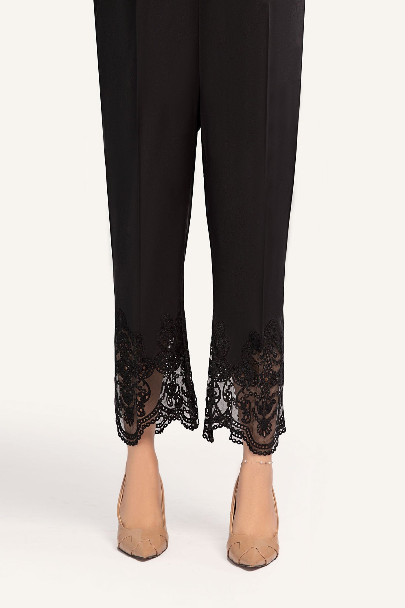 Embroidered Cambric Trouser | MB-EA23-164