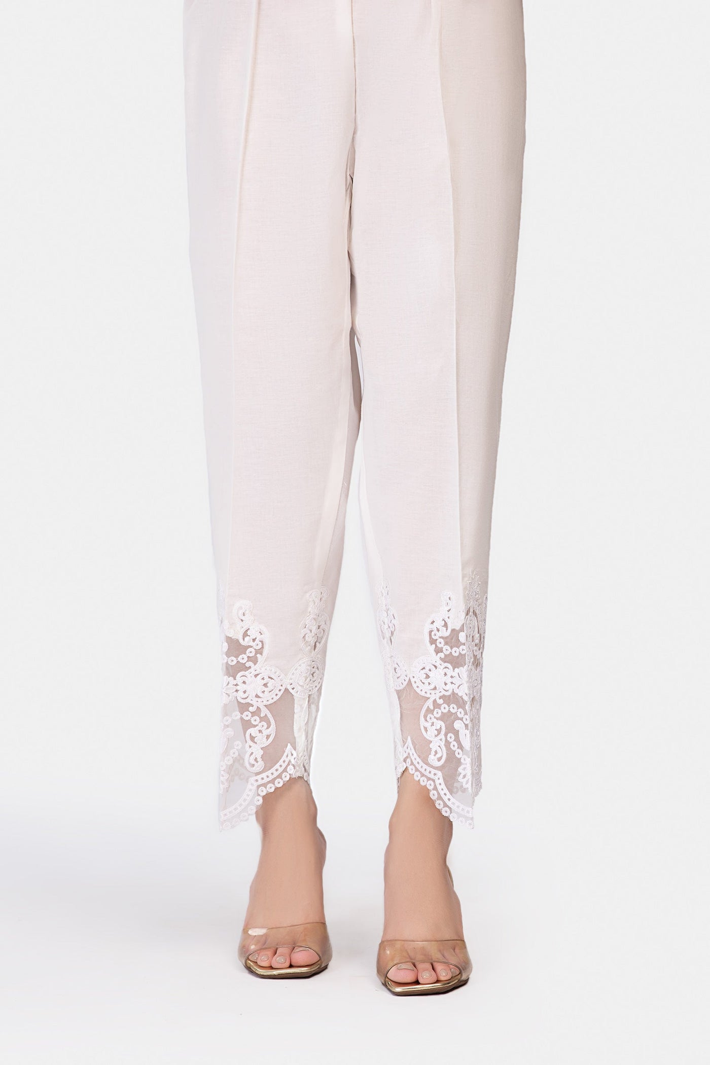 Embroidered Cambric Trouser | MB-EA23-164