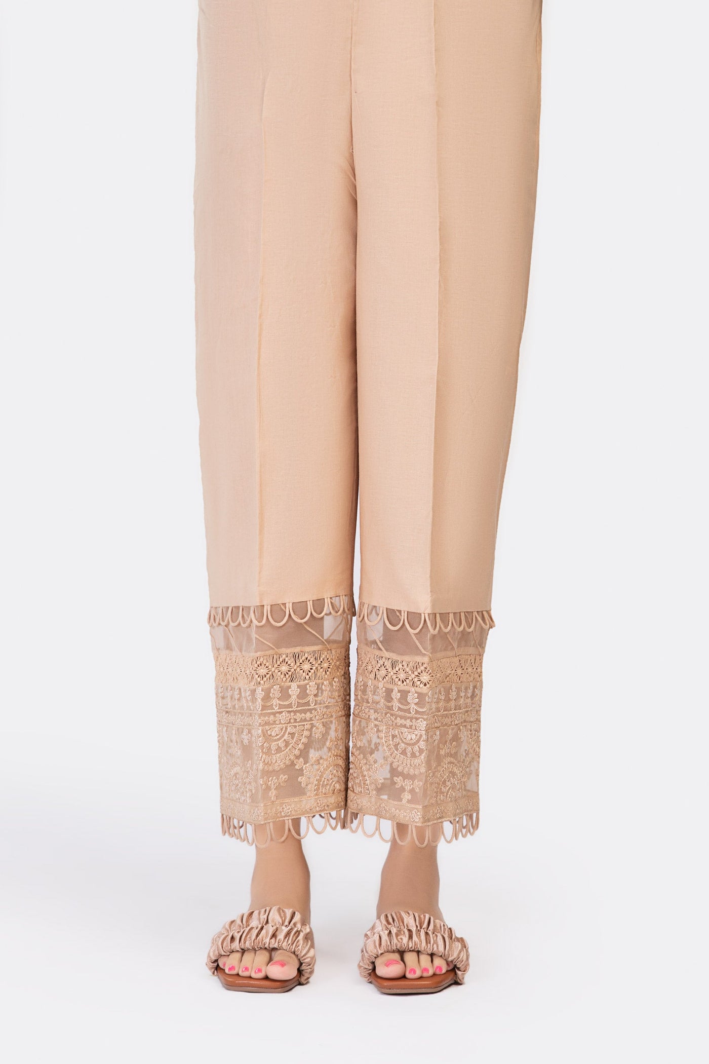 Embroidered Cambric Trouser | MB-EA23-168