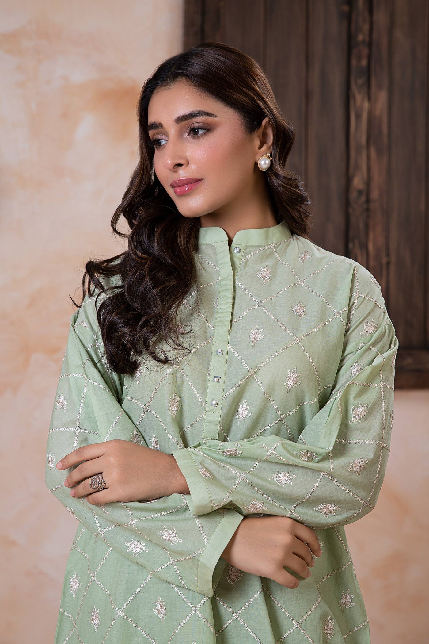 2 Piece Embroidered Lawn Suit | MB-EA24-21