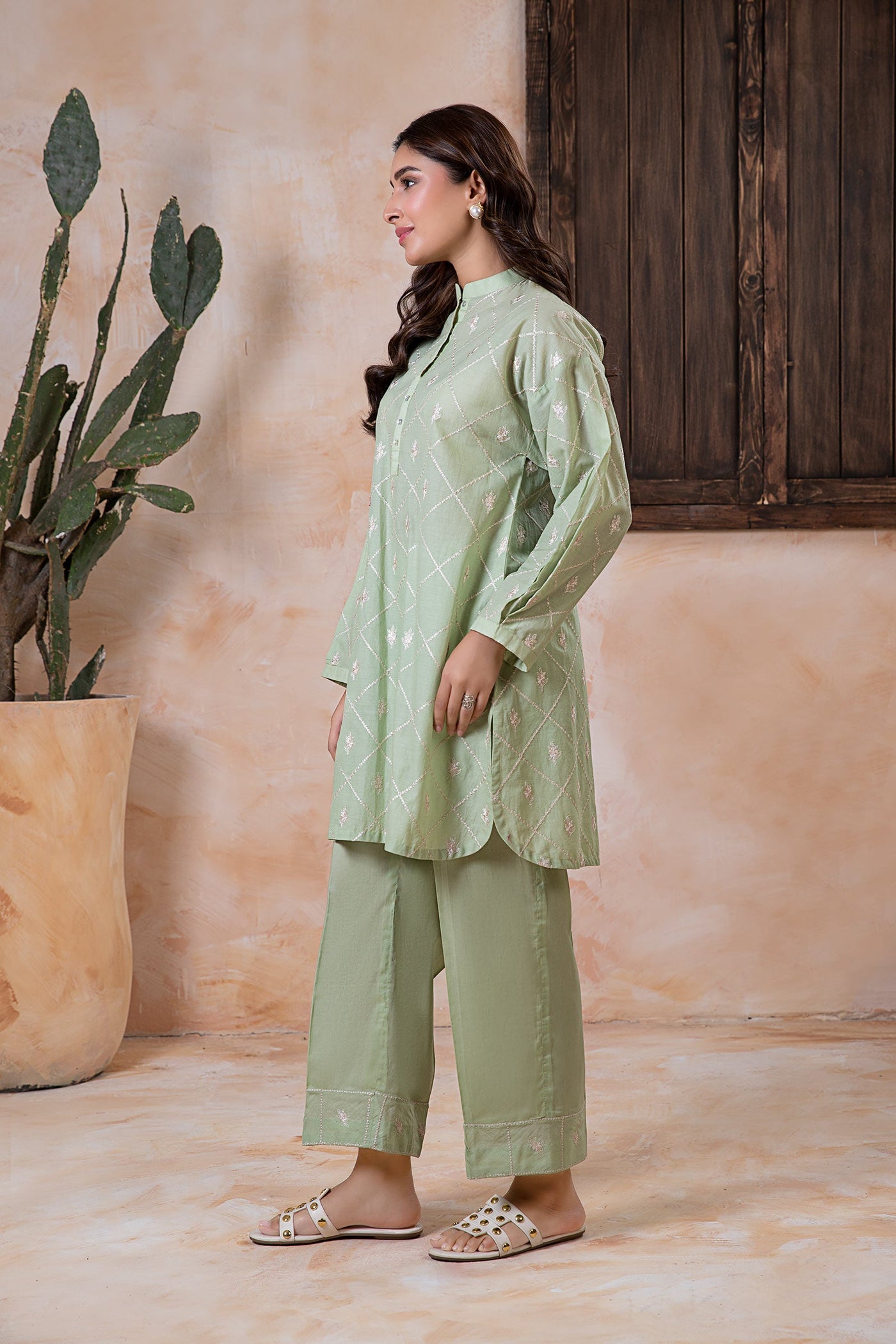 2 Piece Embroidered Lawn Suit | MB-EA24-21