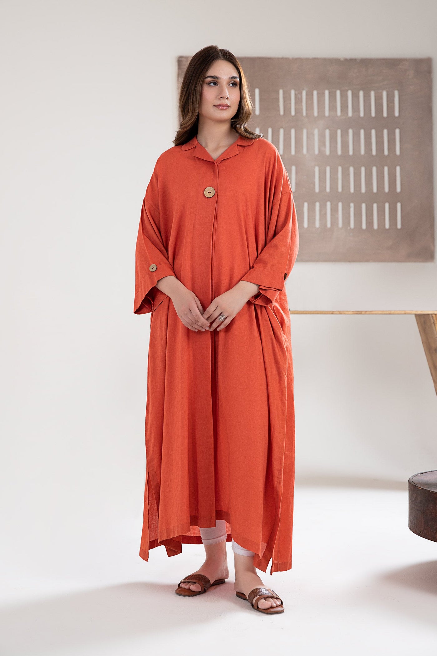 Solid Dobby Lawn Tunic | MB-EA24-79