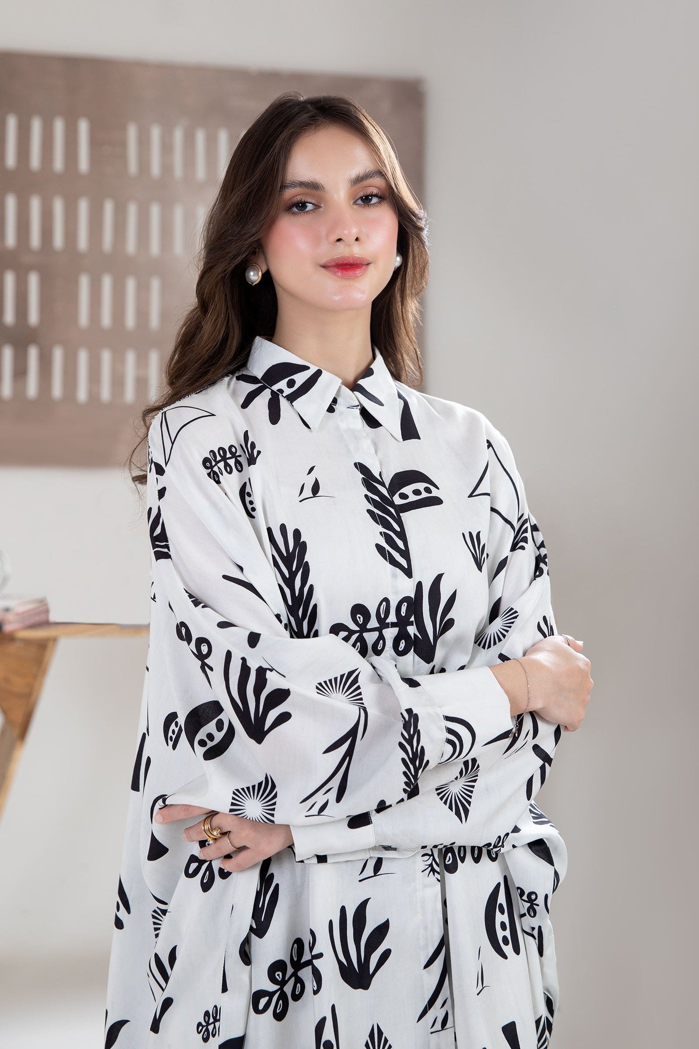 Printed Arabic Lawn Co-Ord Set | MB-EA24-83