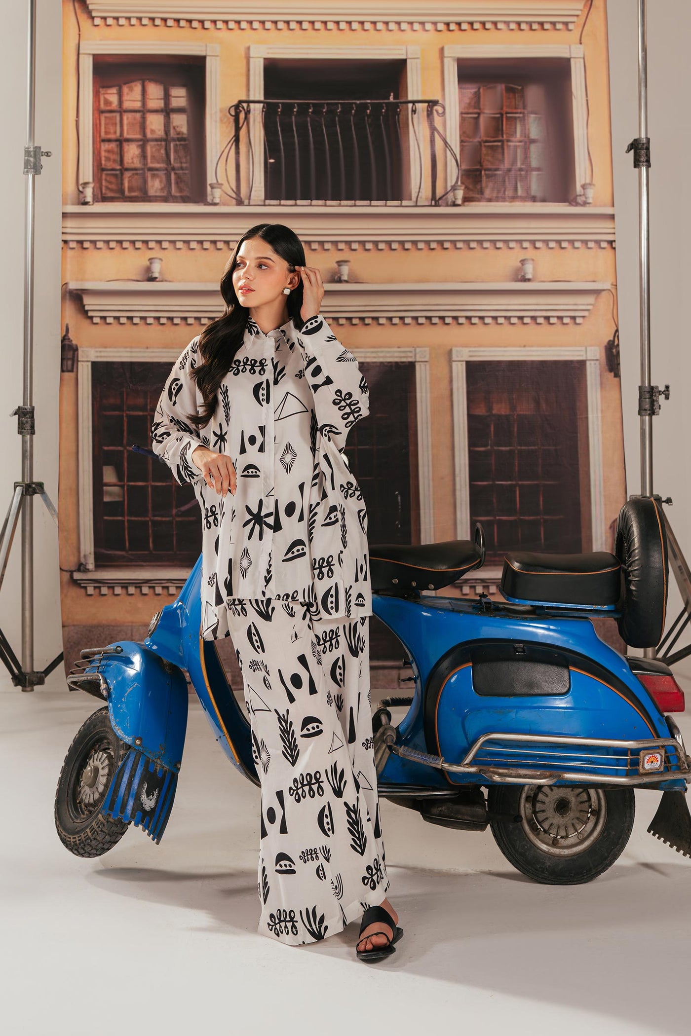 Printed Arabic Lawn Co-Ord Set | MB-EA24-83