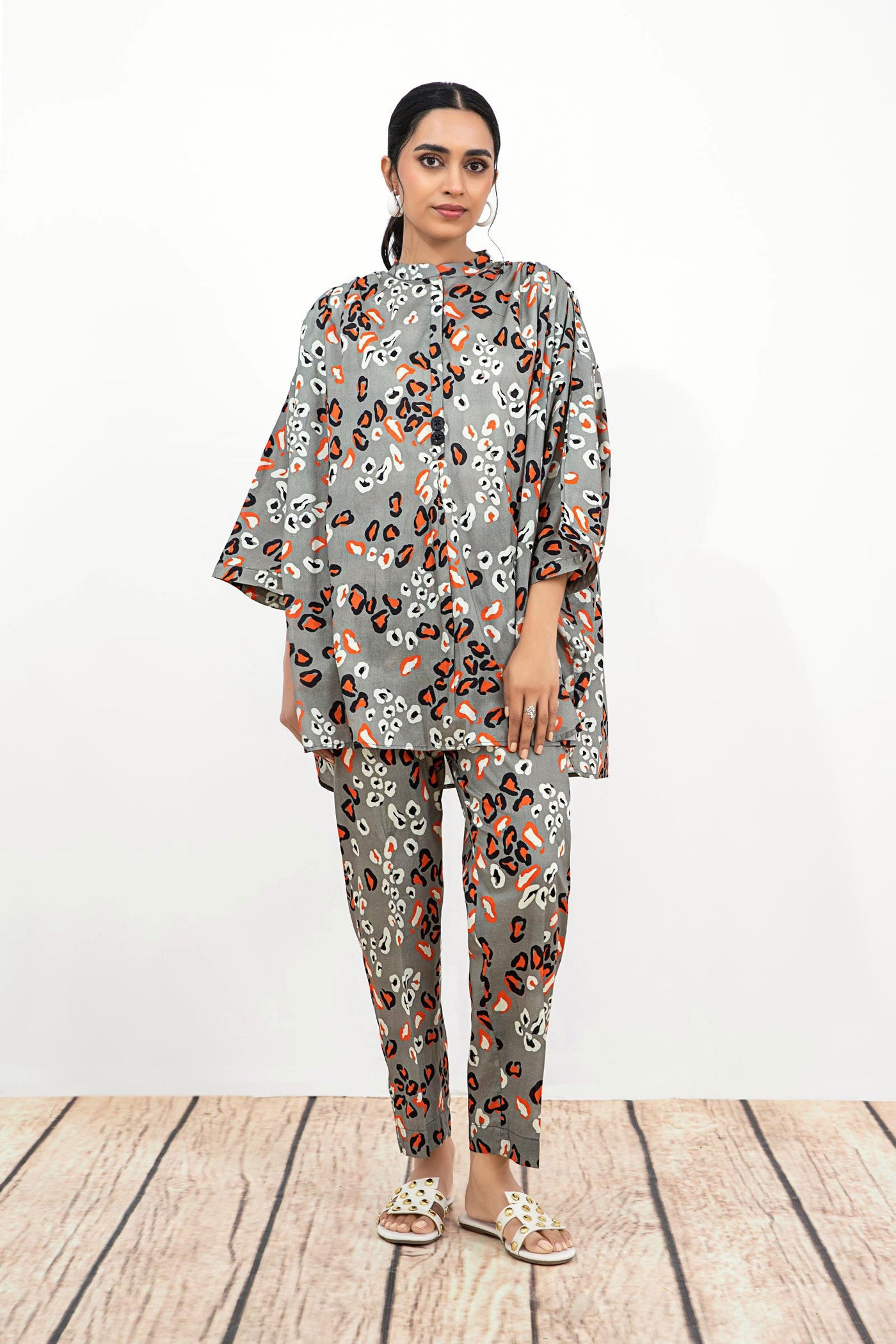 Printed Arabic Lawn Co-Ord Set | MB-EF24-180