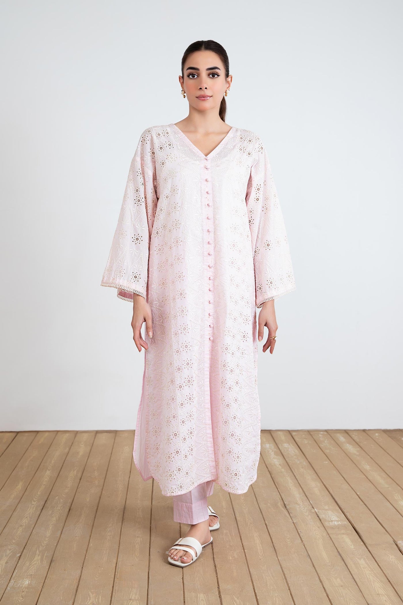 Embroidered Lawn Tunic Shirt | MB-EF24-33