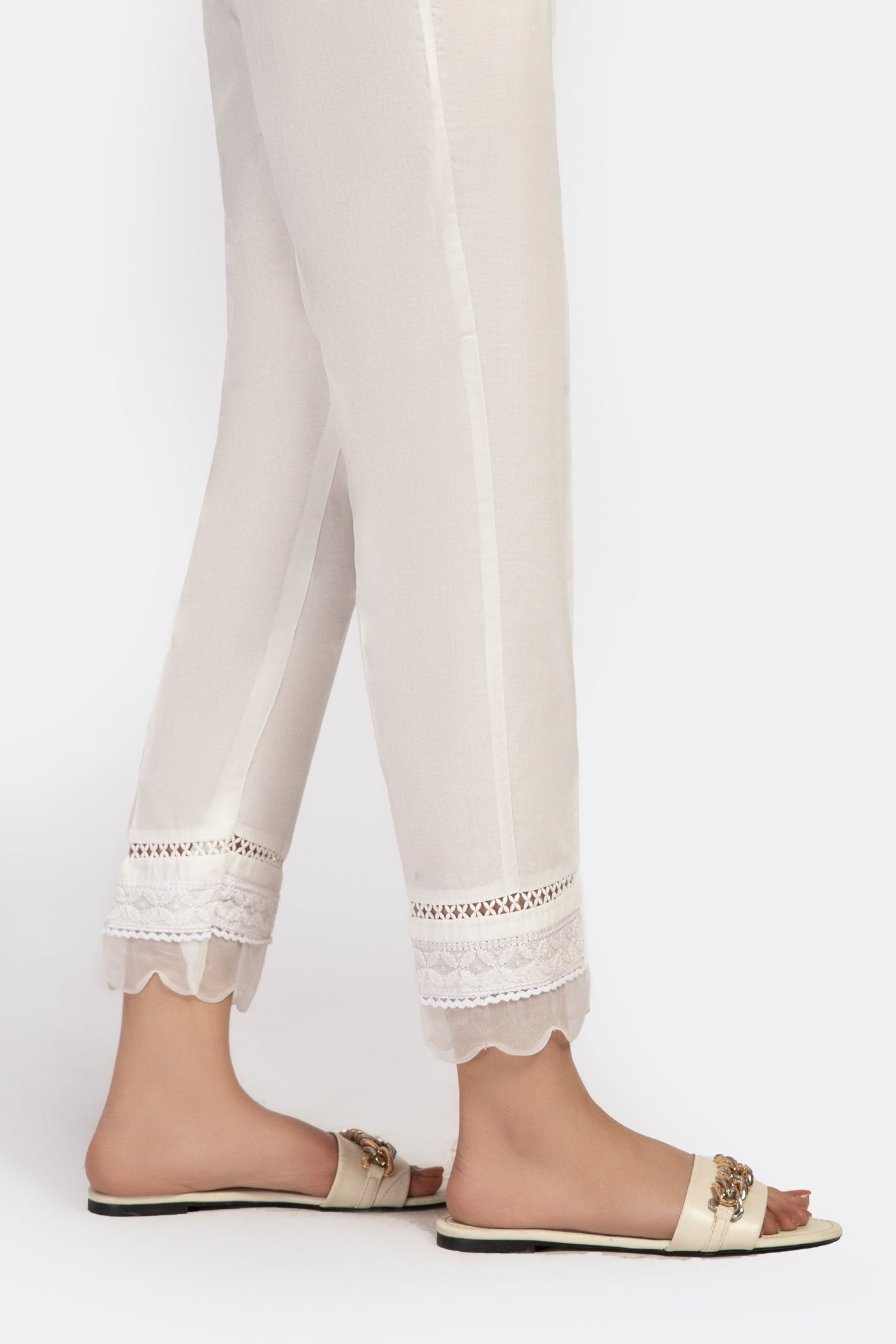 Embroidered Cambric Trouser | MB-EF23-138