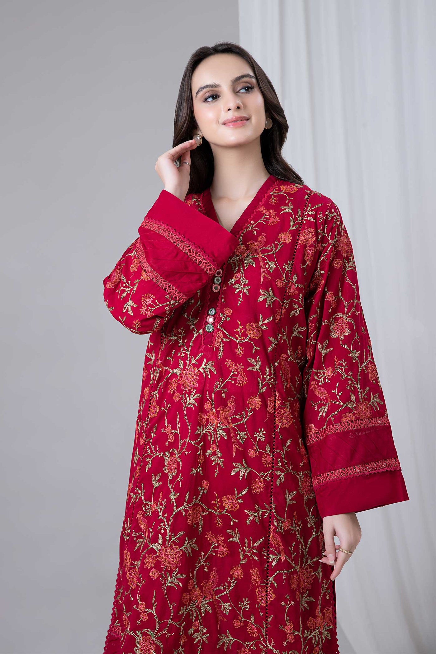 Embroidered Lawn Kurta | MB-EF24-153