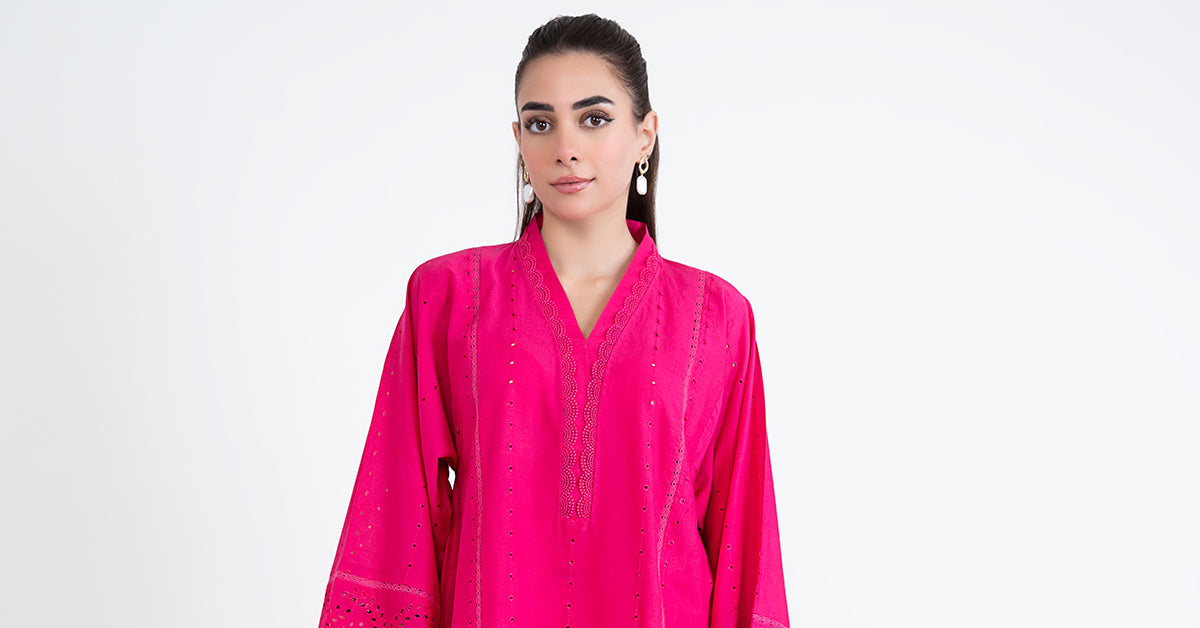 Embroidered Lawn Kurta | MB-EF24-62