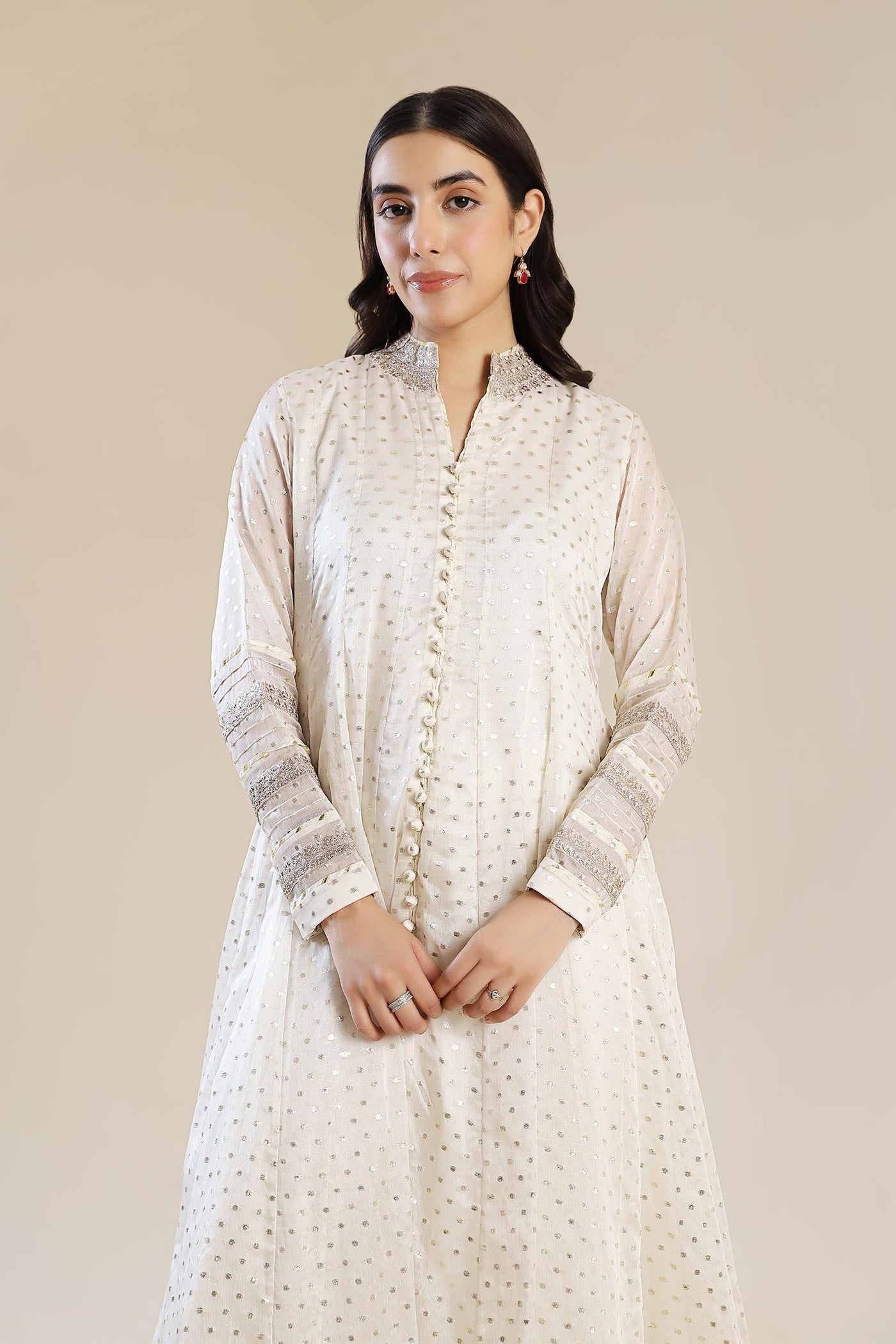 2 Pc Embroidered Organza Suit | MB-F24-612