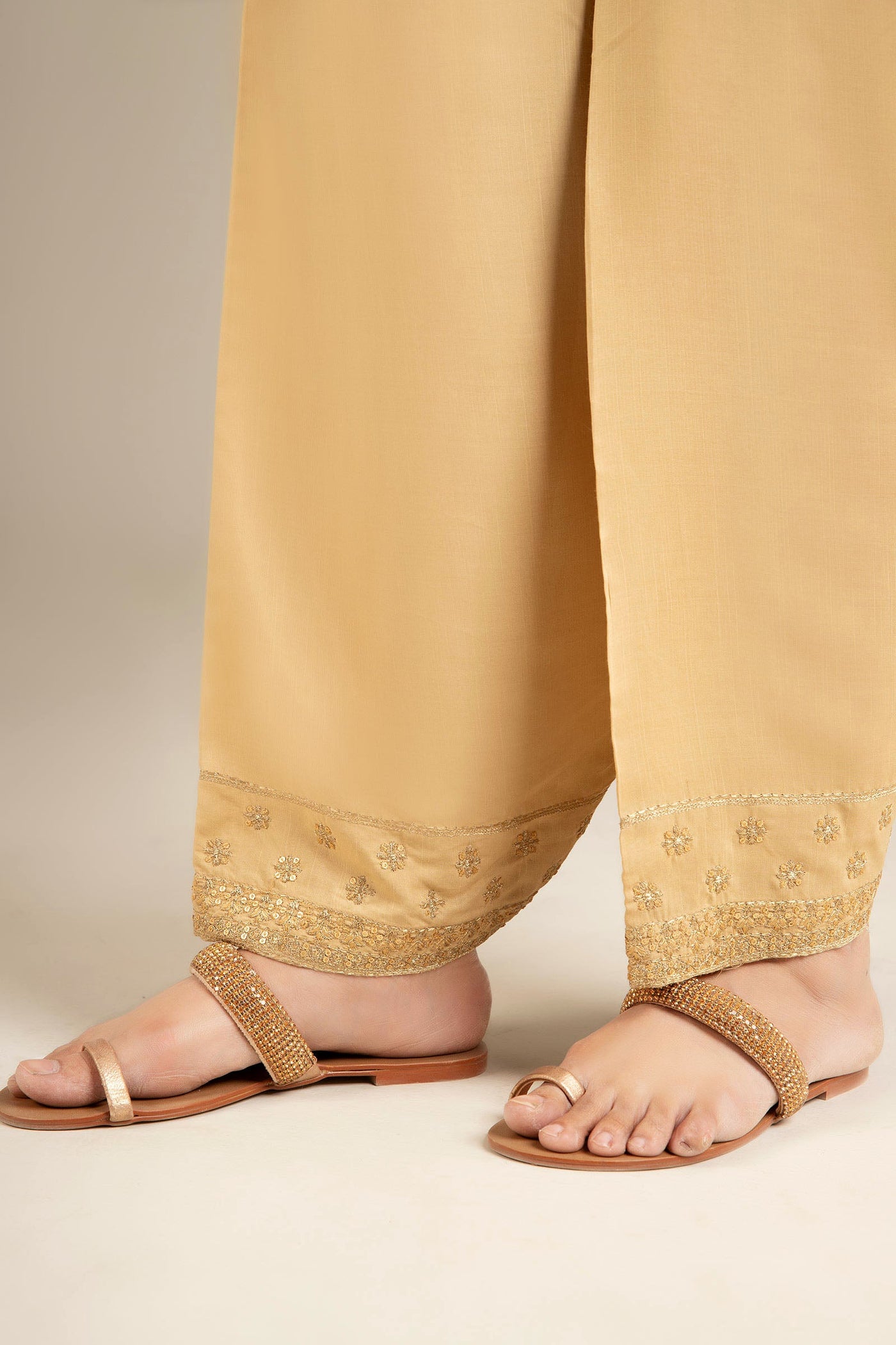 Embroidered Raw Silk Shalwar | MB-FS25-01