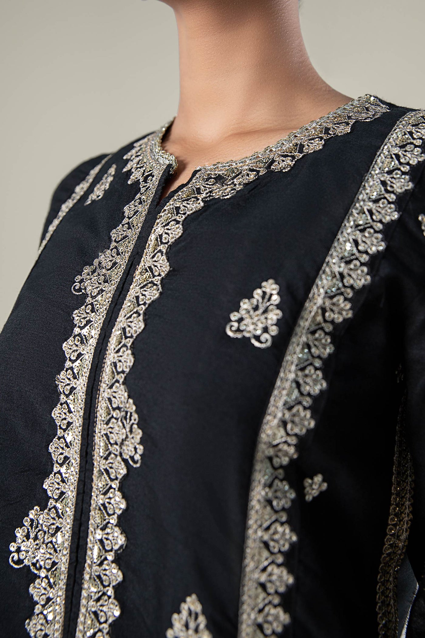 2 Pc Embroidered Khaddi Silk Suit | MB-WF24-28