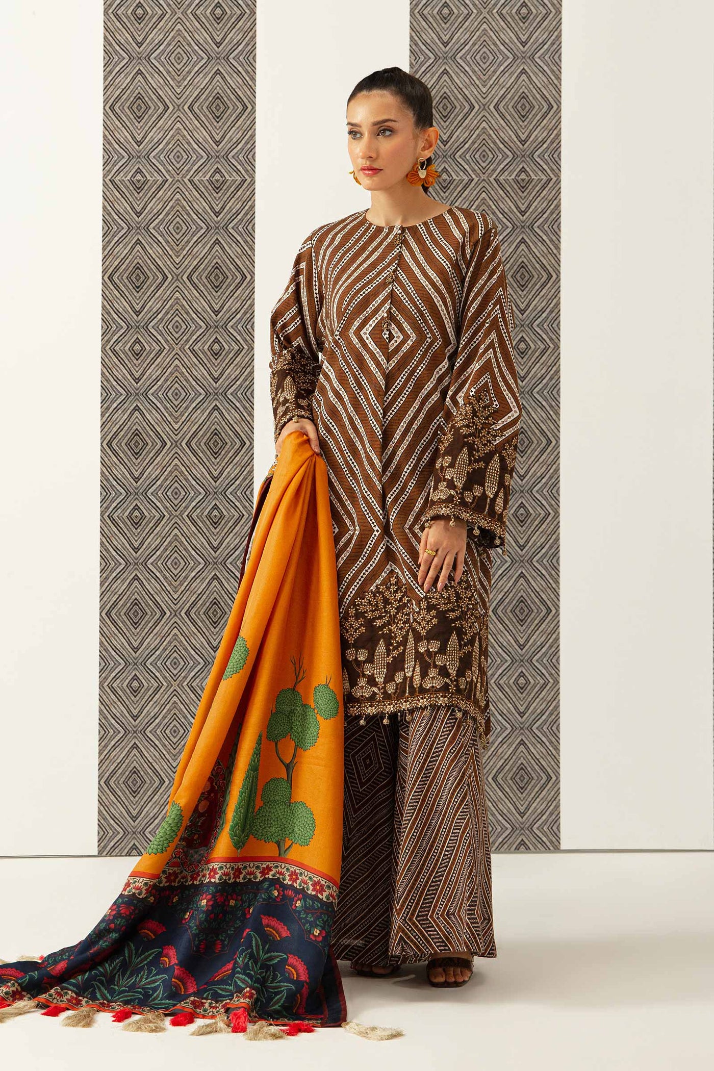 3 Piece - Khaddar Suit | MB-US23-208-B