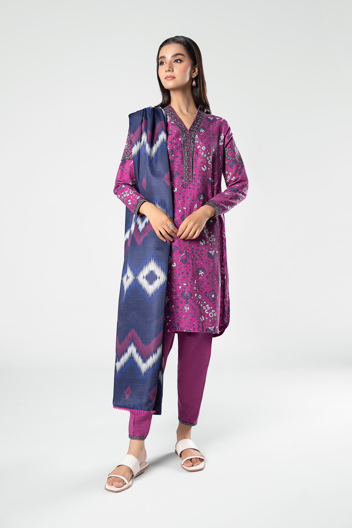 3 Piece - Khaddar Suit | MB-US23-209-A