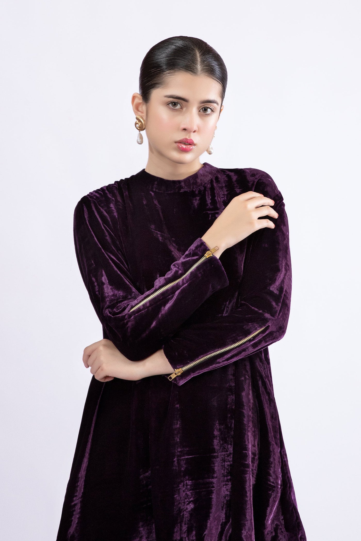 2 Pc Dyed Velvet Suit | MB-W23-81