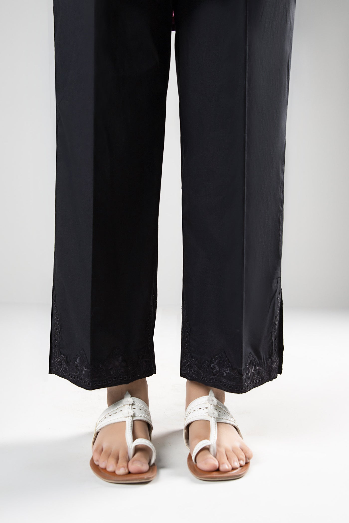 Embroidered Cambric Trouser | MB-WS24-10