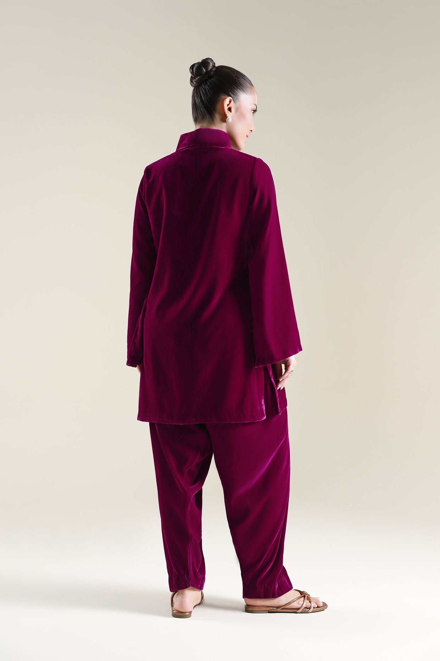 2 Pc Dyed Velvet Suit | MB-WS24-120