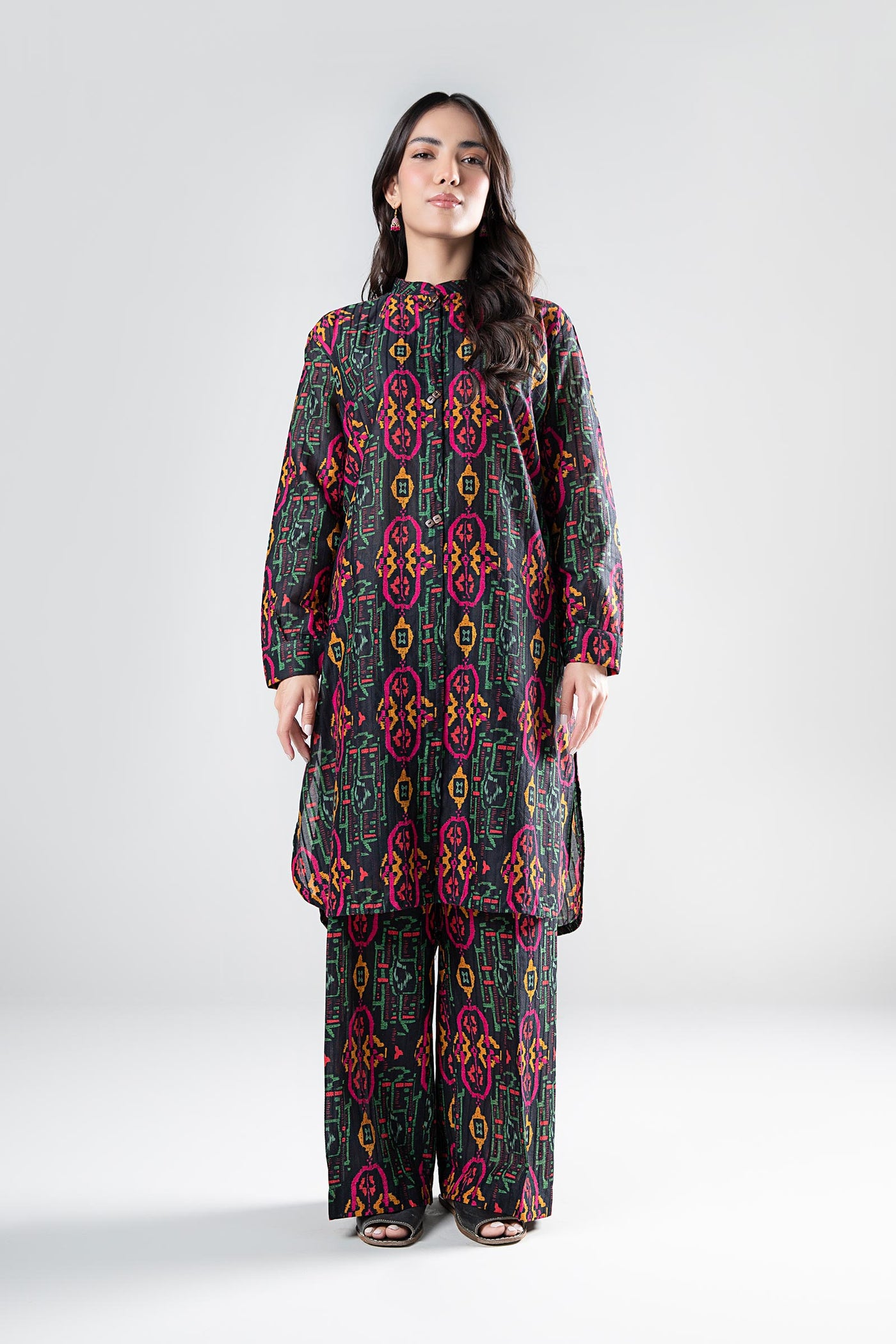 2 Pc Printed Textured Suit | MB-WS24-131