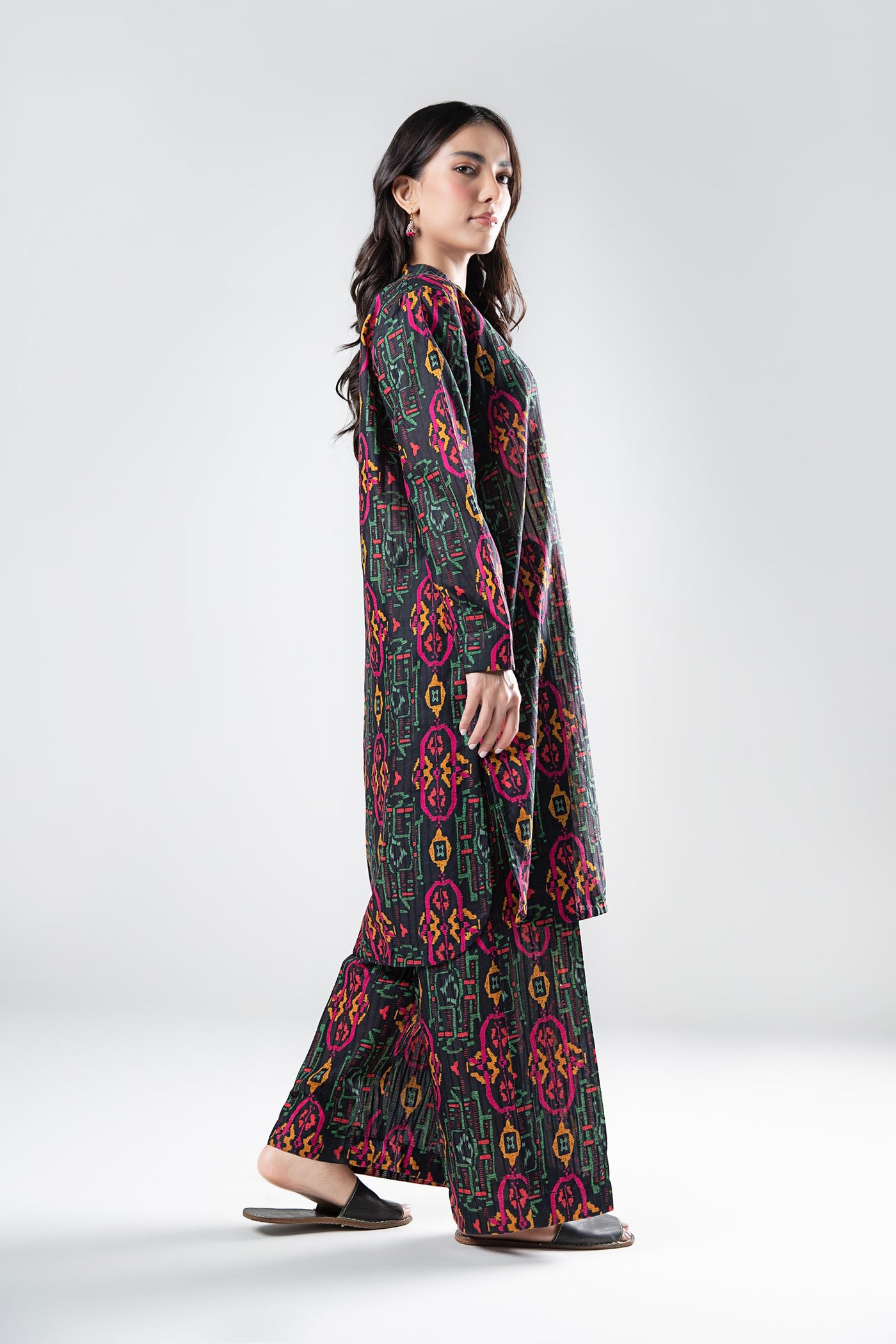 2 Pc Printed Textured Suit | MB-WS24-131