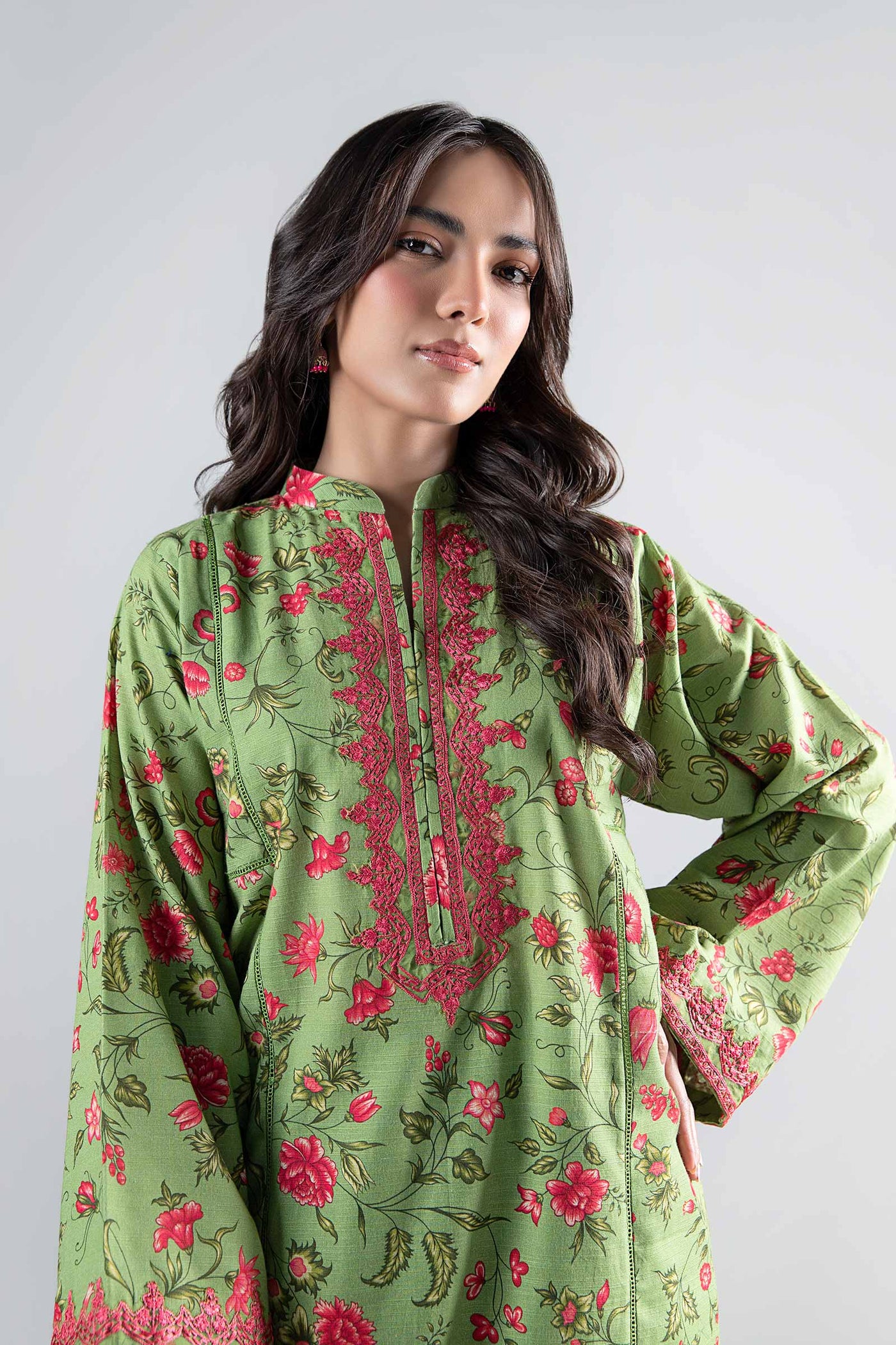 2 Pc Embroidered Khaddar Suit | MB-WS24-142