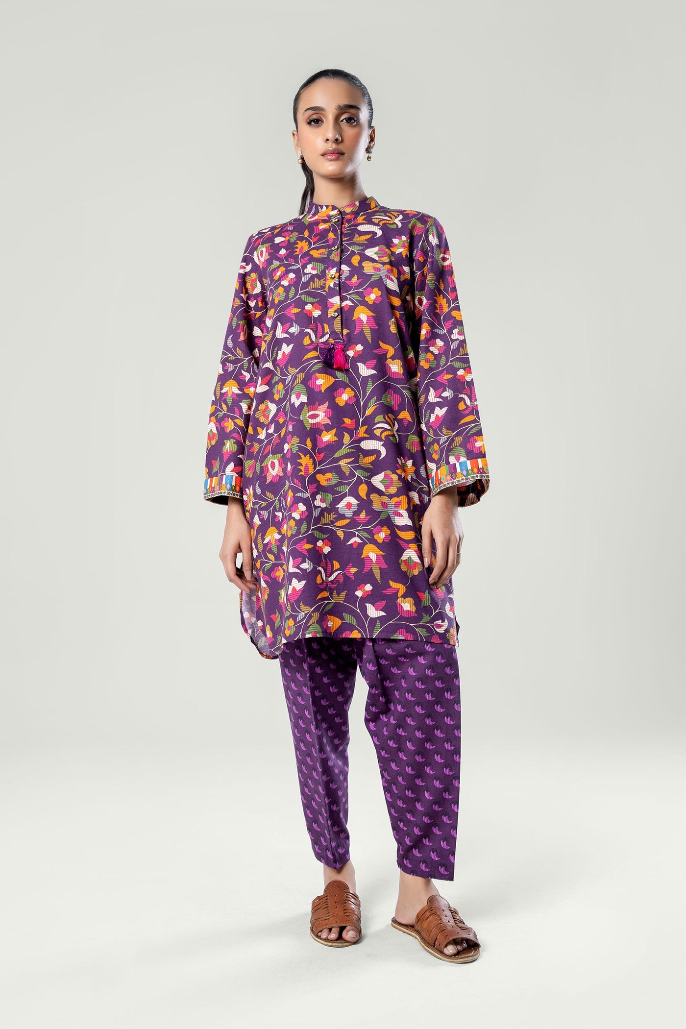 2 Pc Printed Khaddar Suit | MB-WS24-150