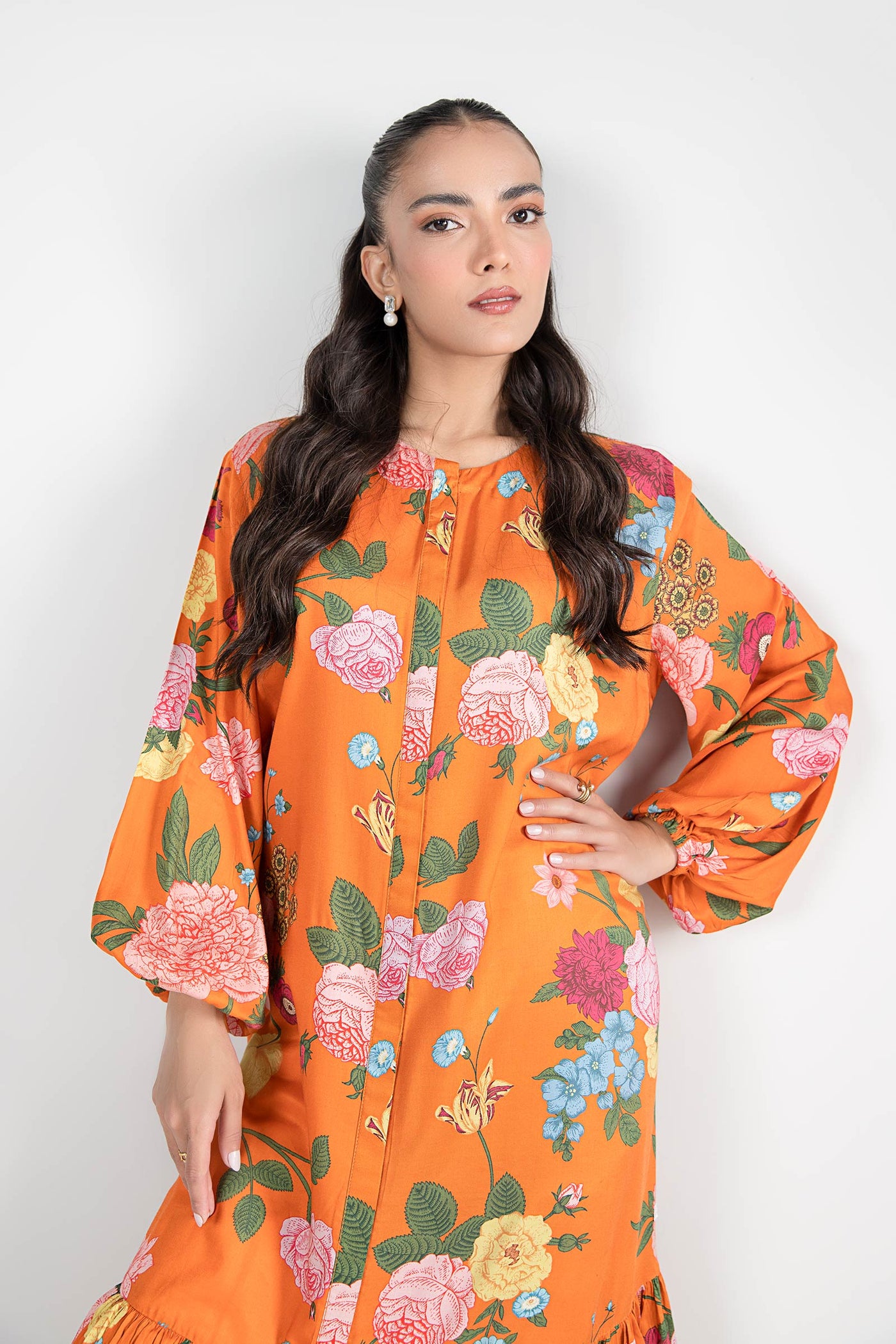 Printed Viscose Dress | MB-WS24-166