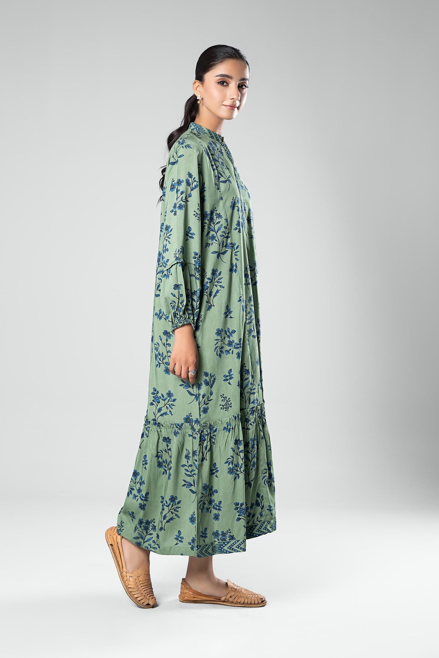 Printed Linen Dress | MB-WS24-191