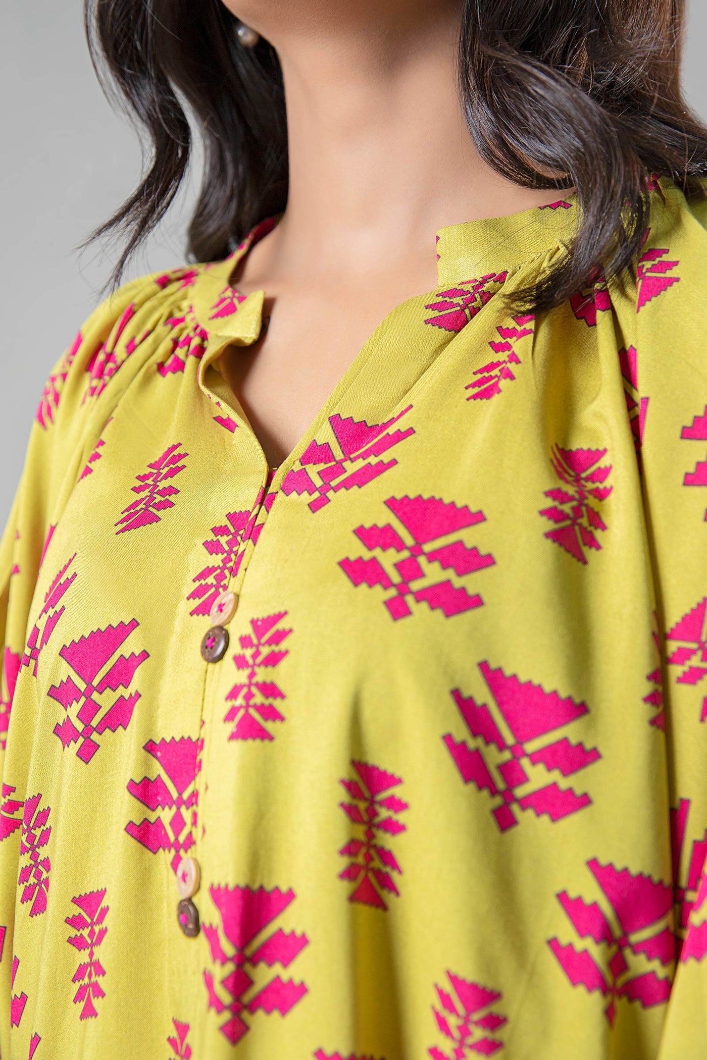 Printed Linen Tunic | MB-WS24-192