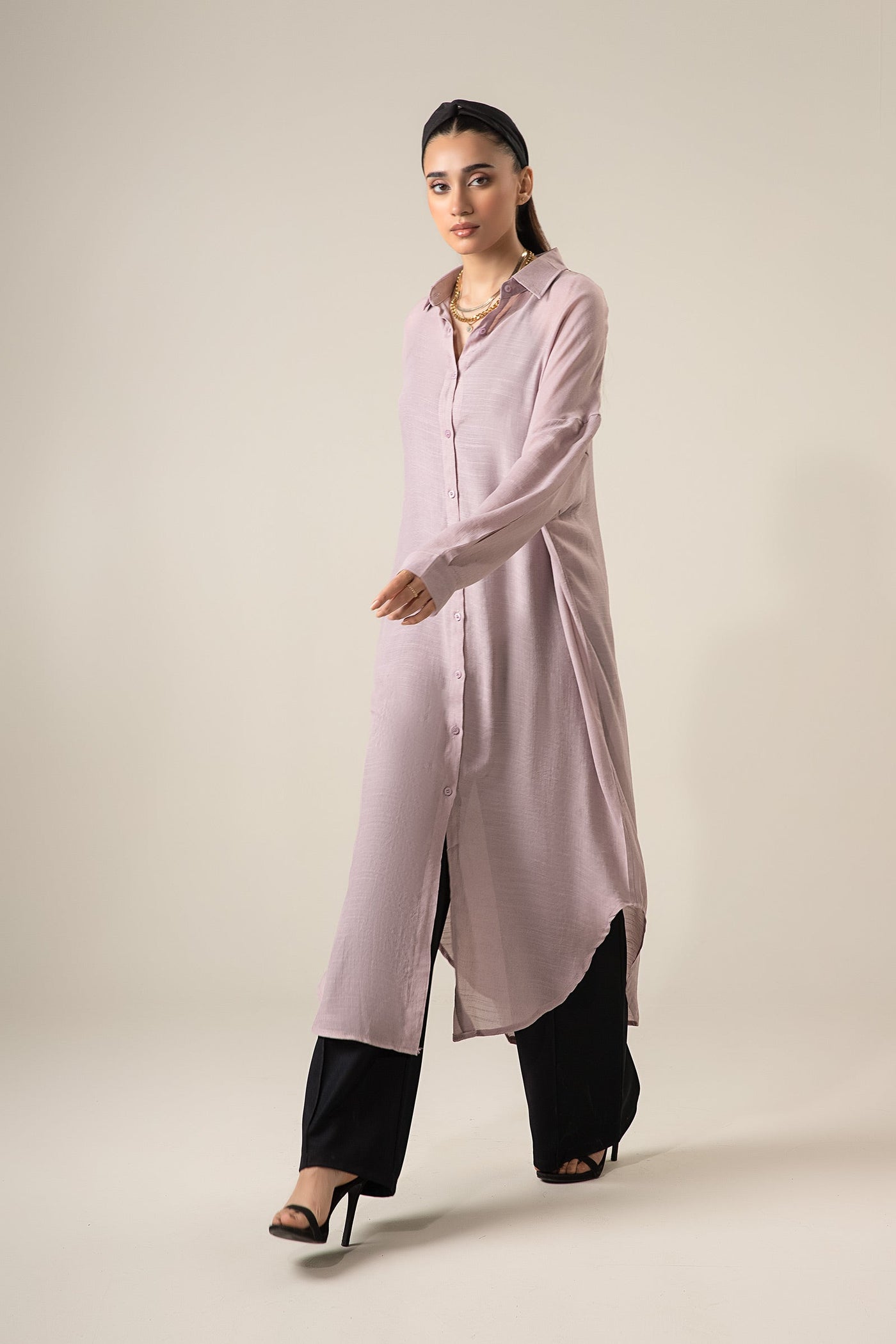 Long Button Down Shirt Dress | WEST-S25-12B