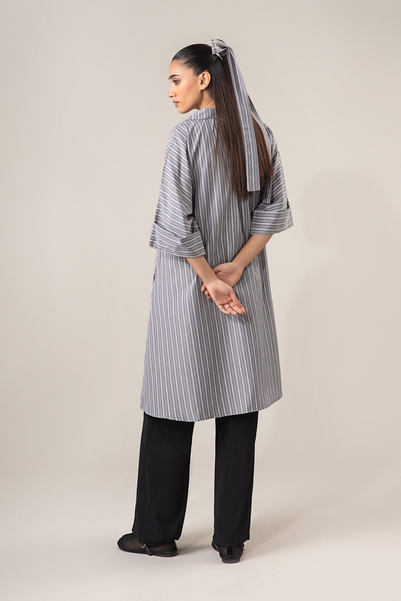 Belt Striped Tunic | WEST-S25-4A