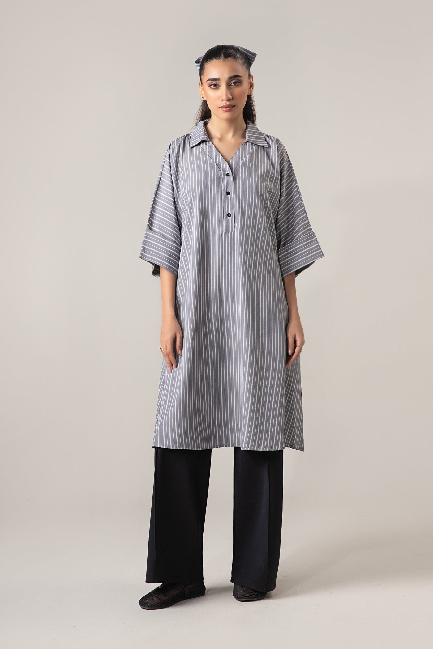 Belt Striped Tunic | WEST-S25-4A