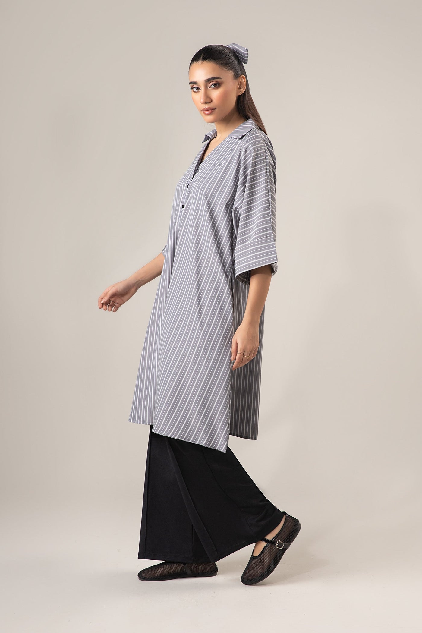 Belt Striped Tunic | WEST-S25-4A