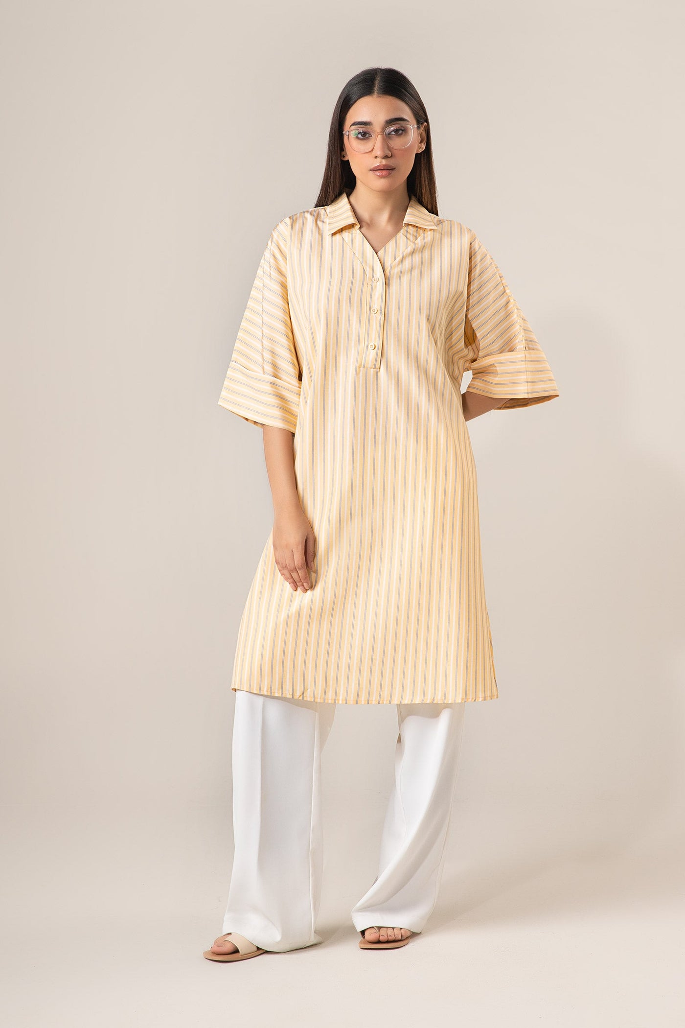 Belt Striped Tunic | WEST-S25-4B