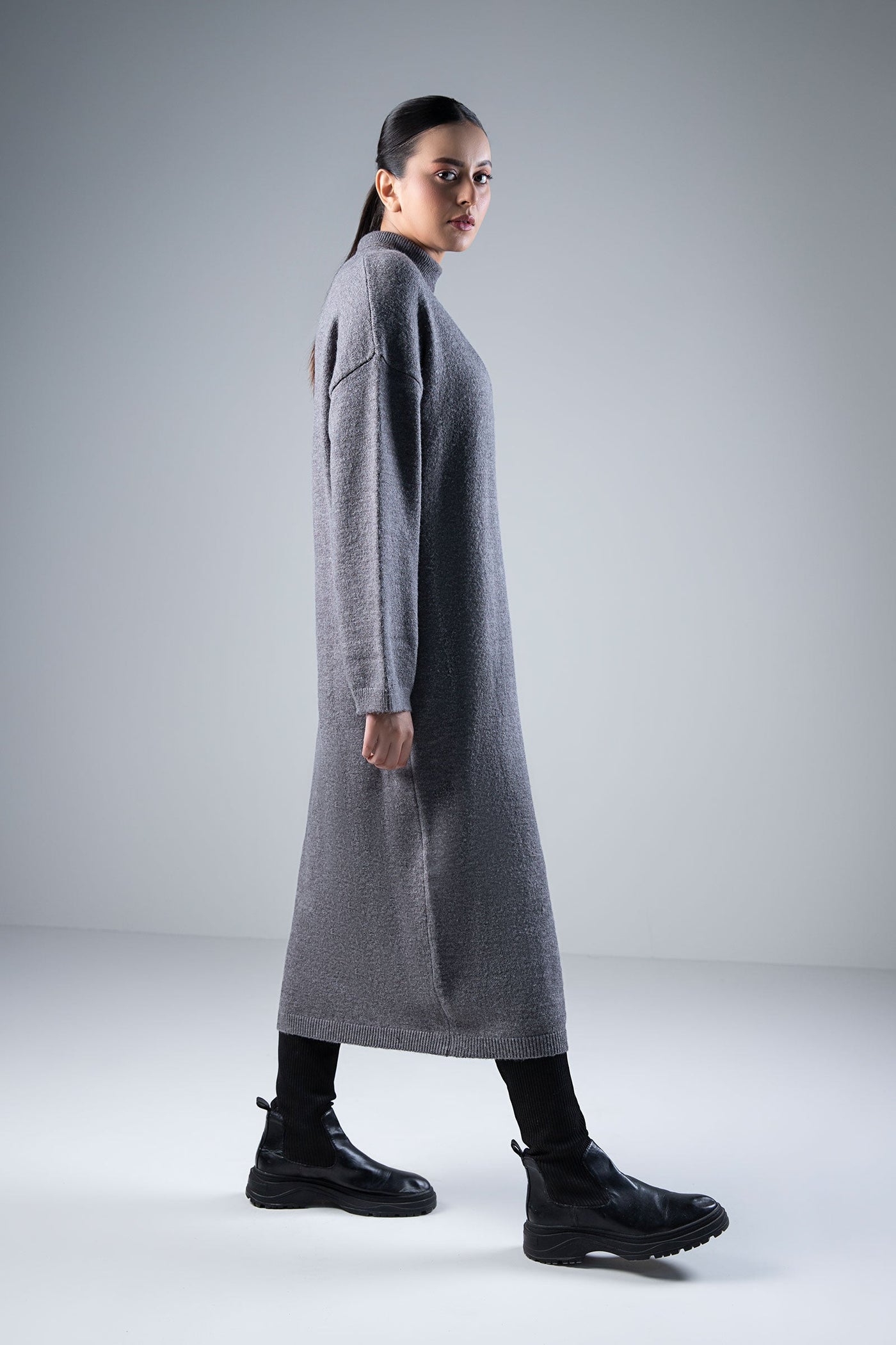 Long Sweater Dress  | WEST-W24-9B