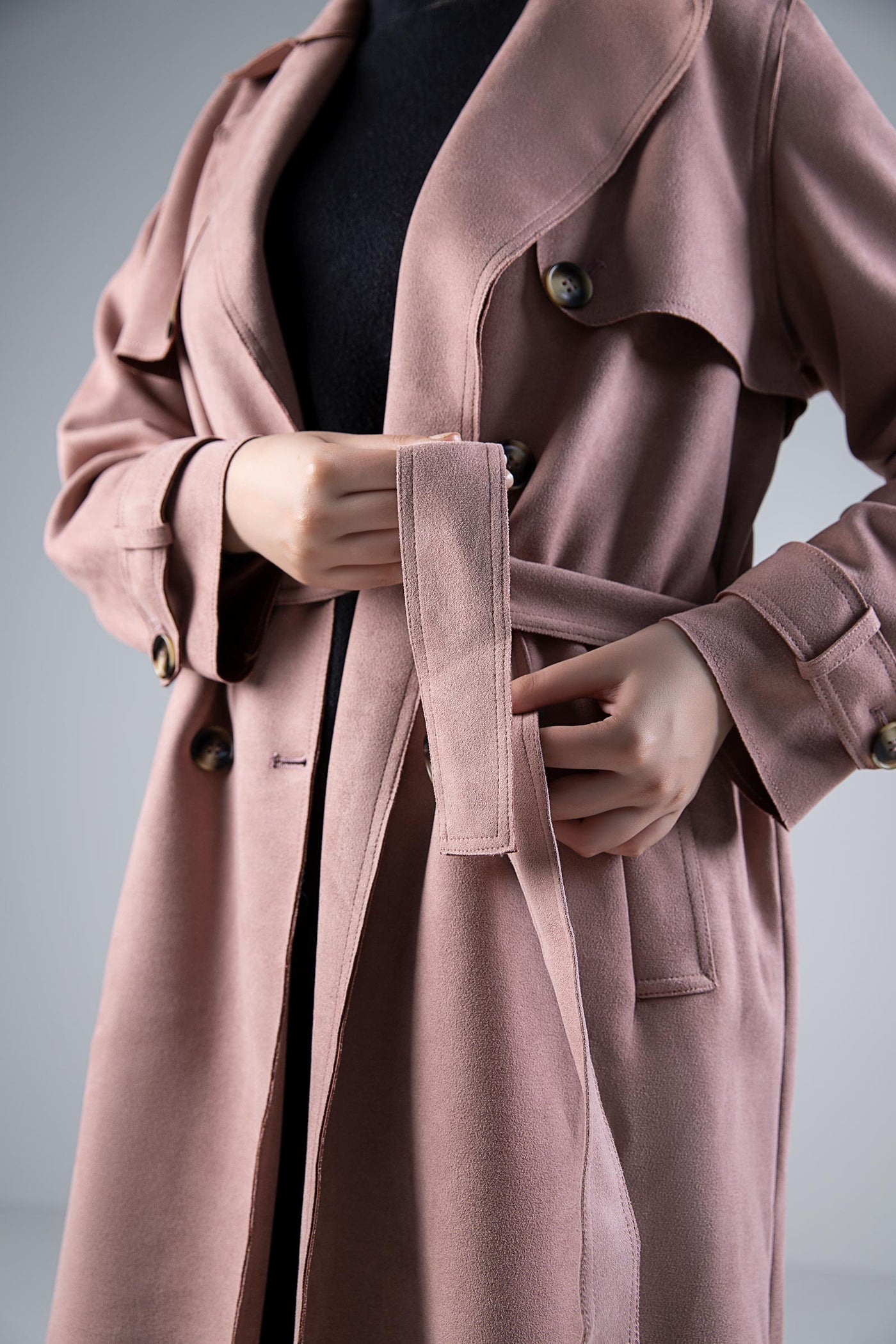 Suede Trench Coat | WEST-W24-28A