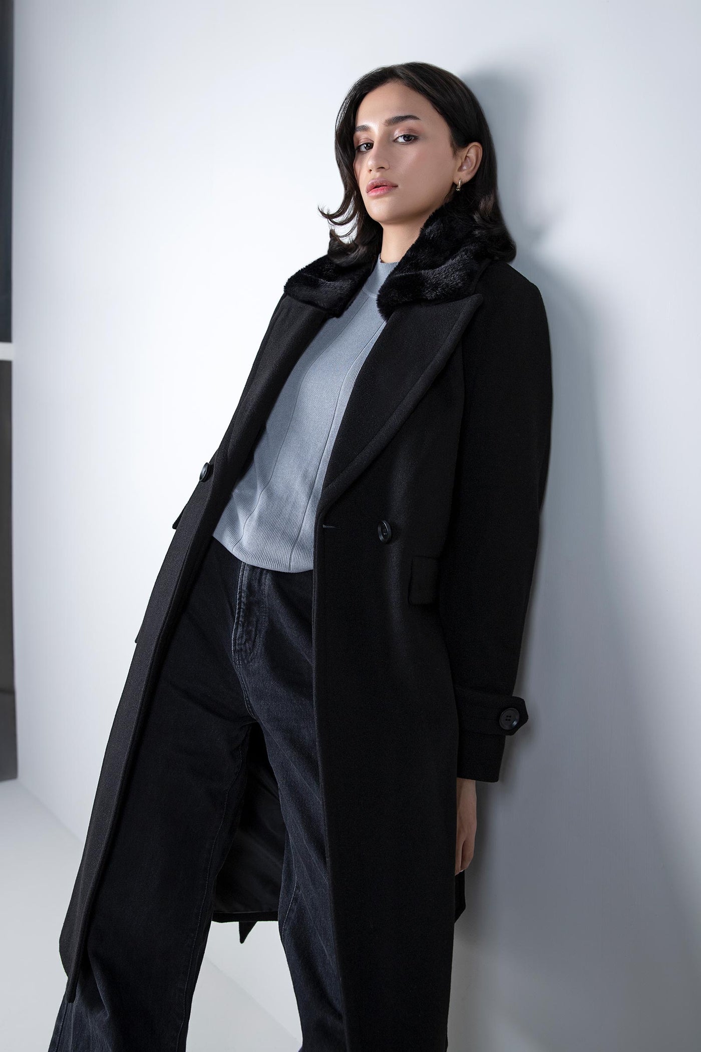 Fur Collar Coat | WEST-W24-38A