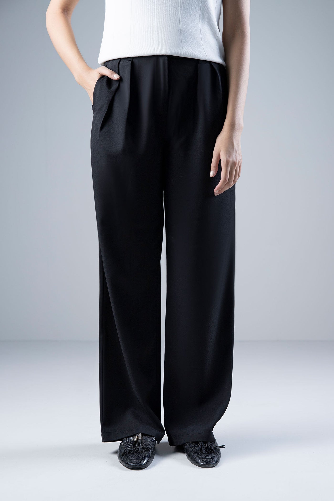 Wide Leg Tailored Pants | WEST-W24-60B