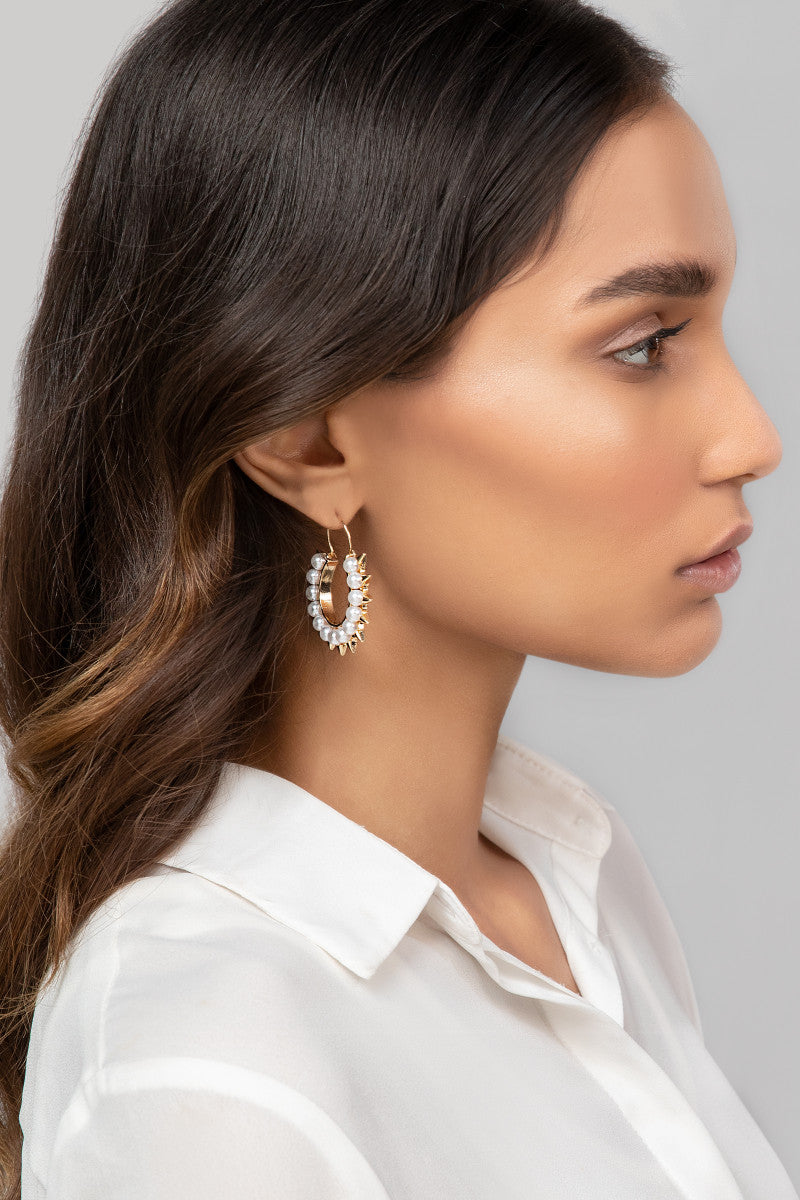 Earrings White AER-W21-068